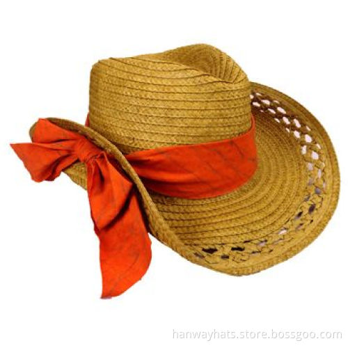 New Style Paper Cowboy Hat with Two Colors